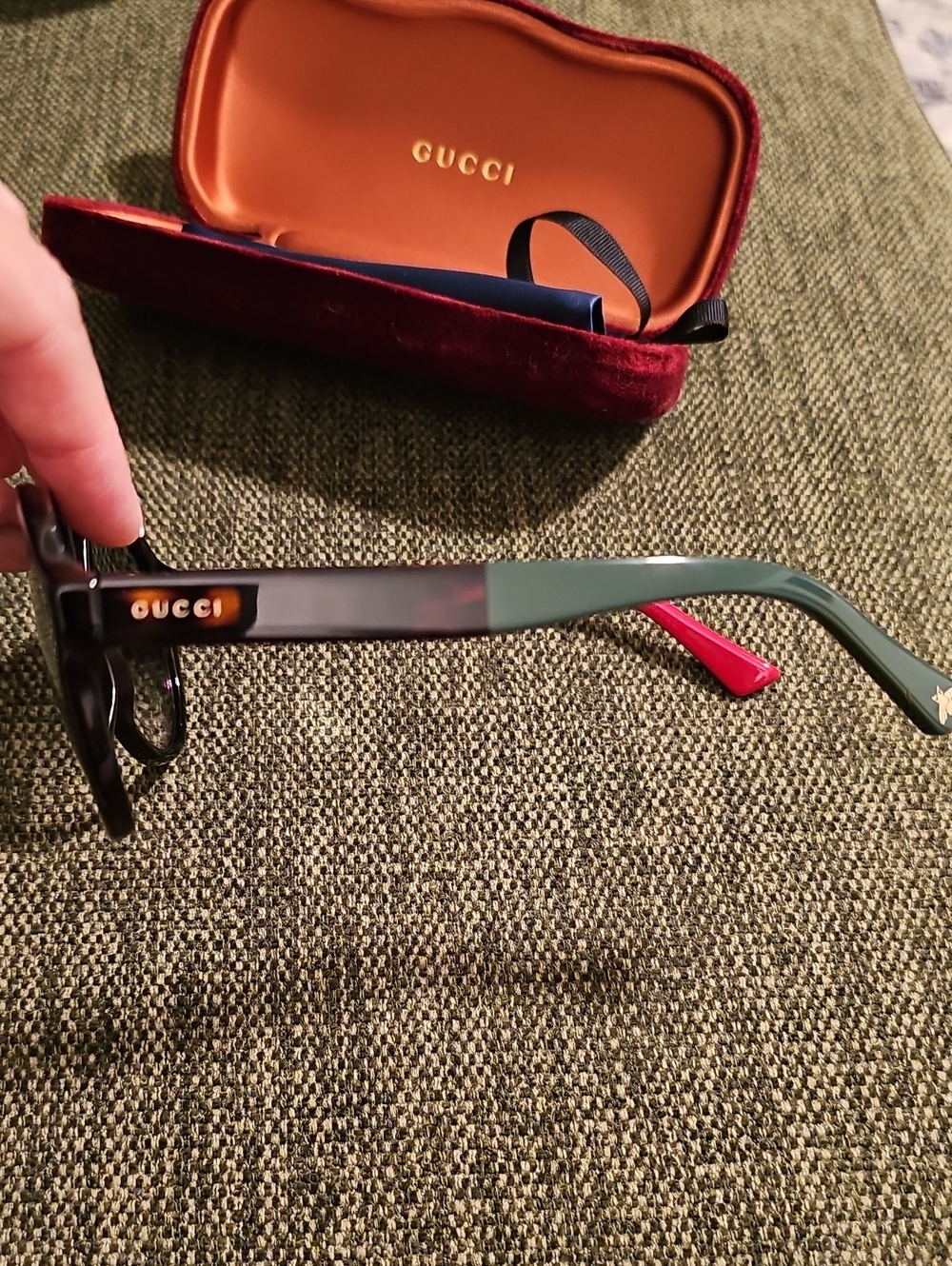 Gucci Aviator Multi Color Unisex Black Sunglasses - Picture 4 of 7